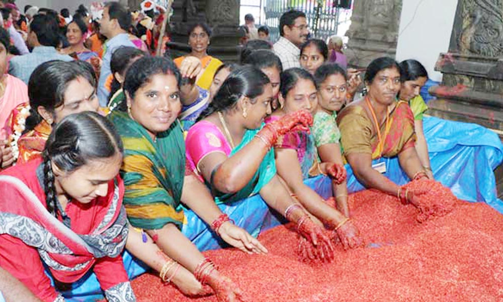 bhadhrachalam : కోటి గోటి తలంబ్రాలు